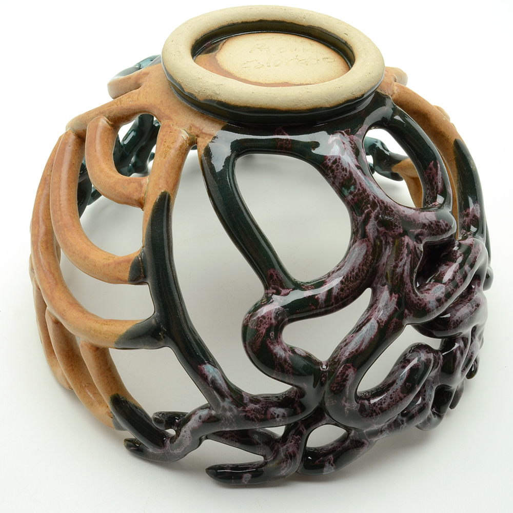 Pottery Basket made by "Sam Brown"