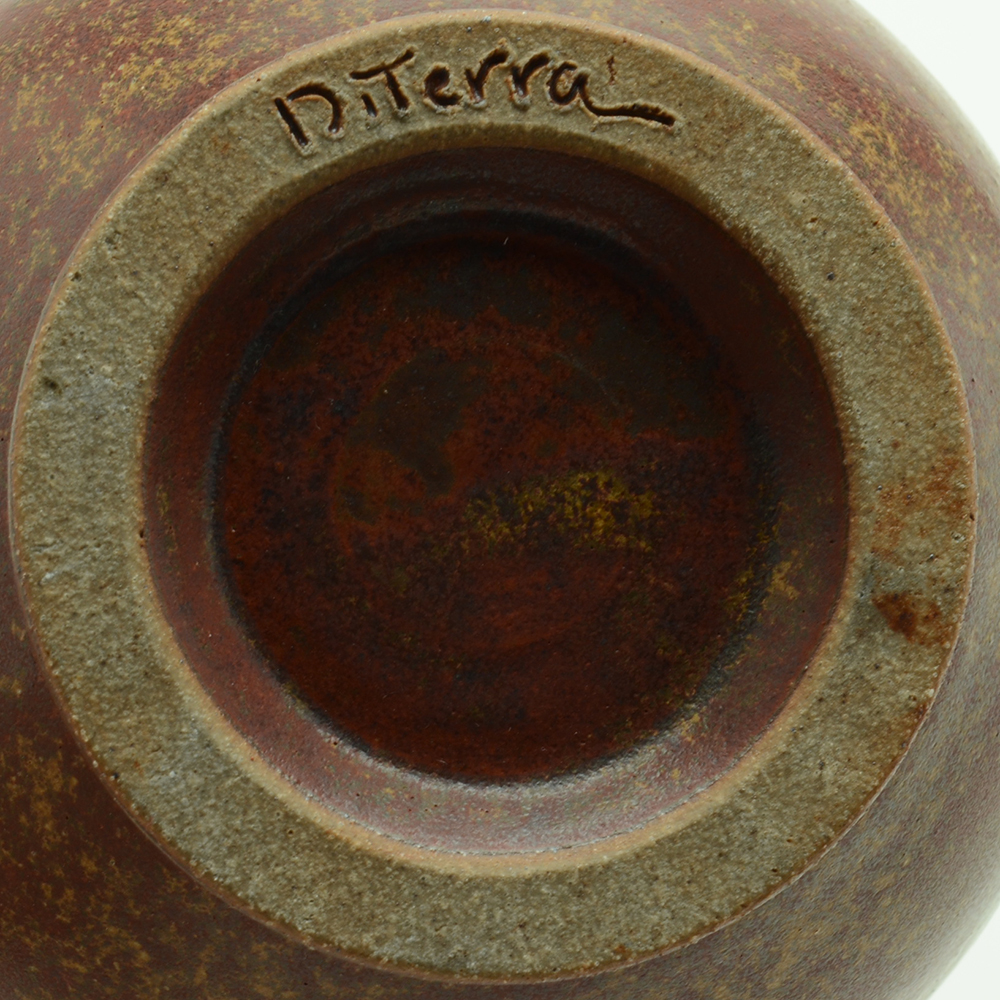 Stoneware Pottery vase Signed "DiTerra"