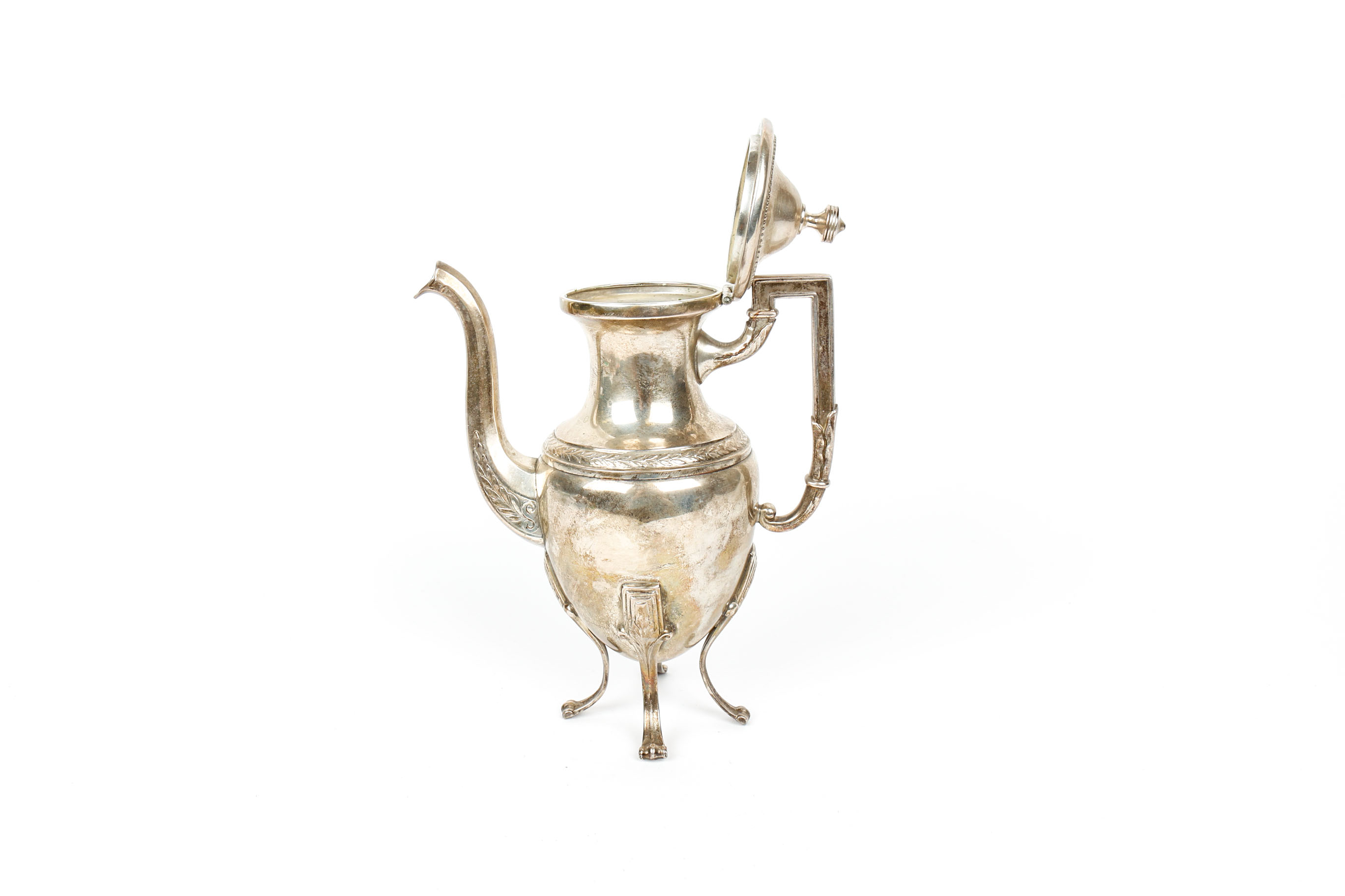 Vintage Silver Plate on Copper Teapot