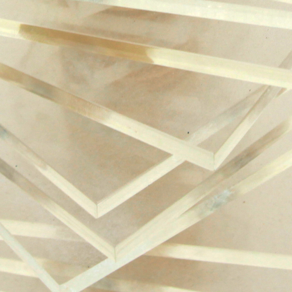 Mid-Century Stacked Lucite Lamp