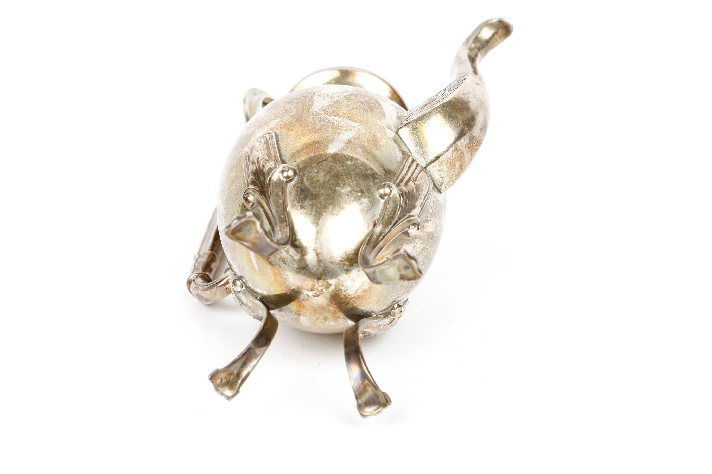 Vintage Silver Plate on Copper Teapot