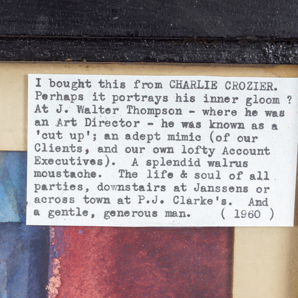 Charles Crozier Watercolor "Grey Day in Manhattan"