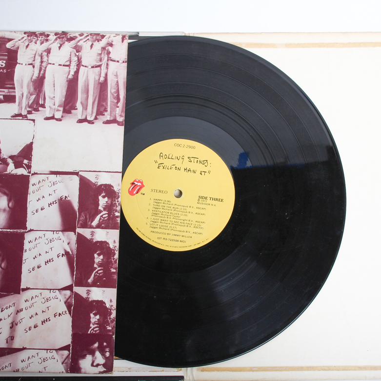Vintage Rolling Stones "Exile on Main Street" Double-LP Album