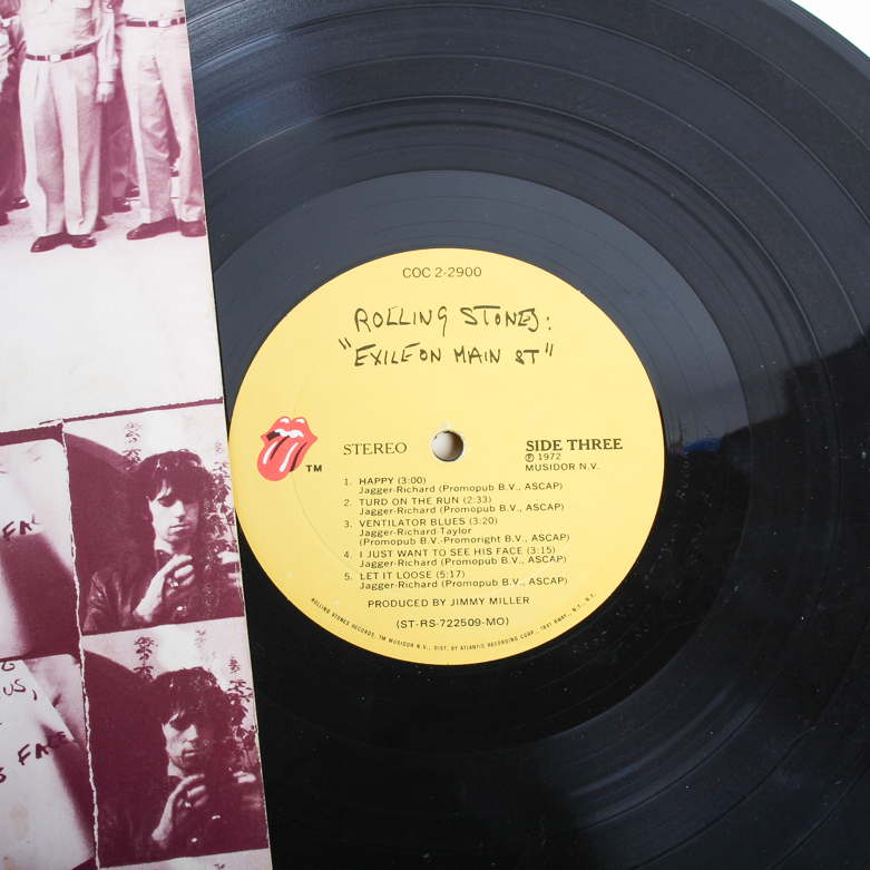 Vintage Rolling Stones "Exile on Main Street" Double-LP Album