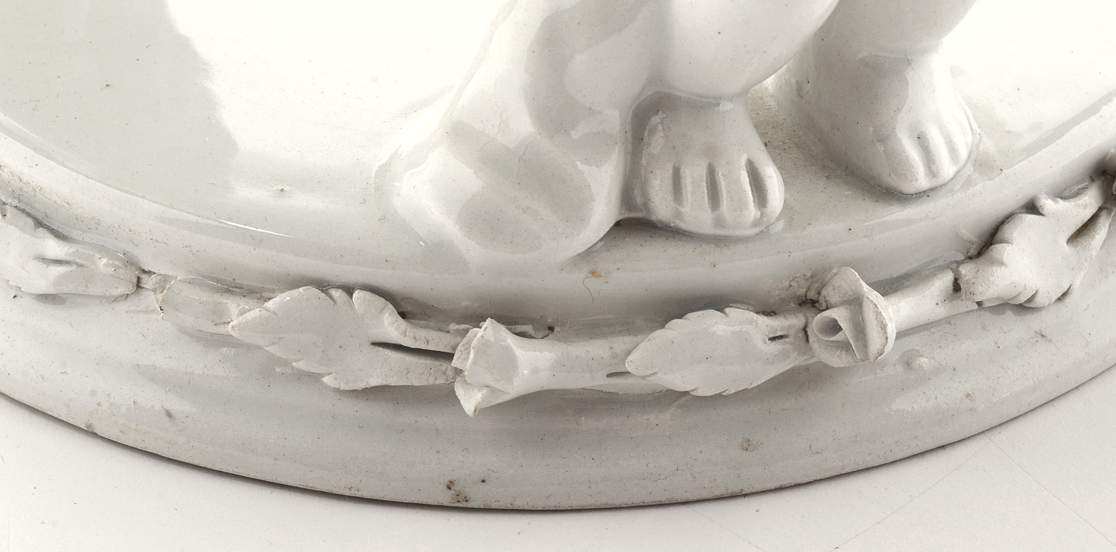White Ceramic Cherub Bowl