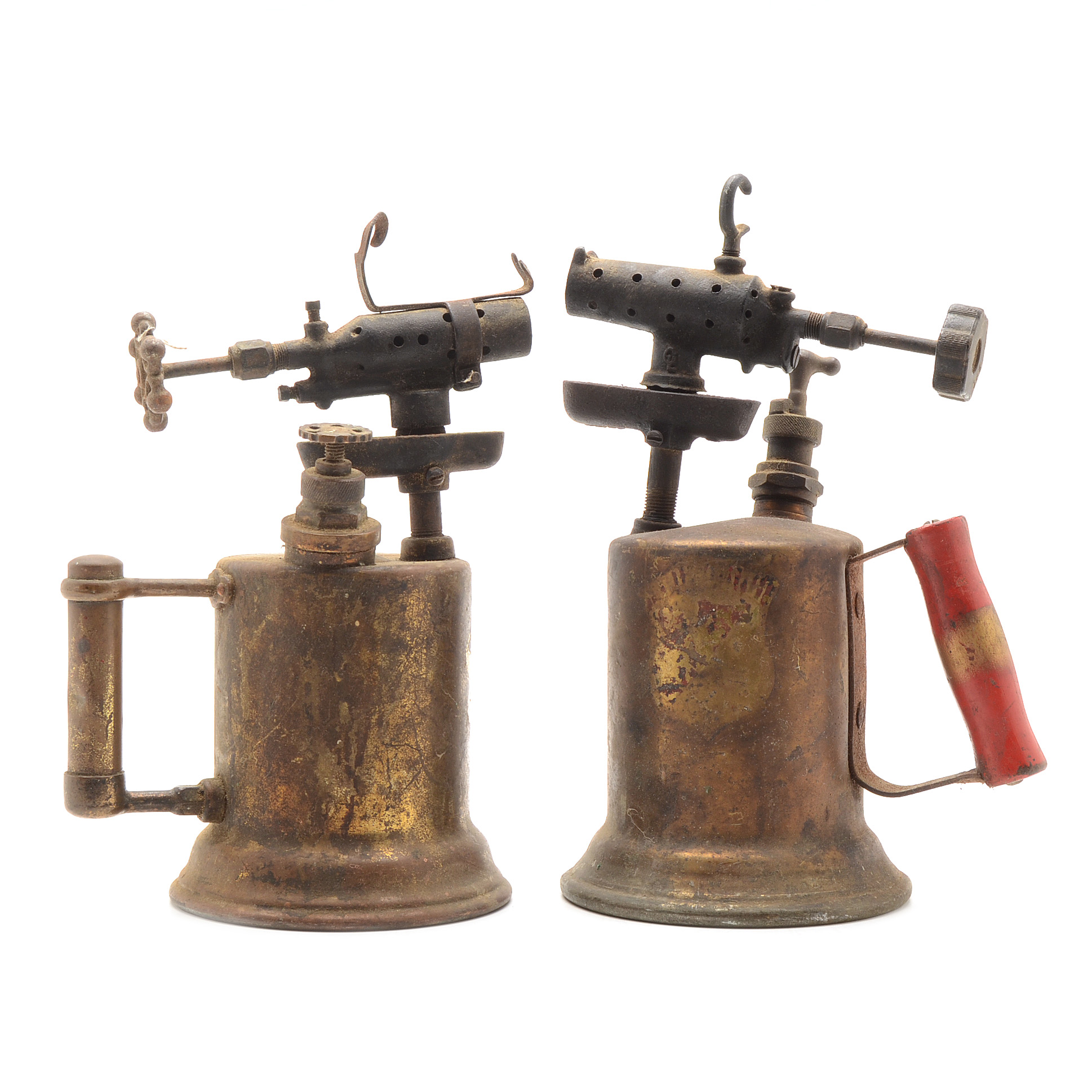 Pair of Brass Gasoline Torches