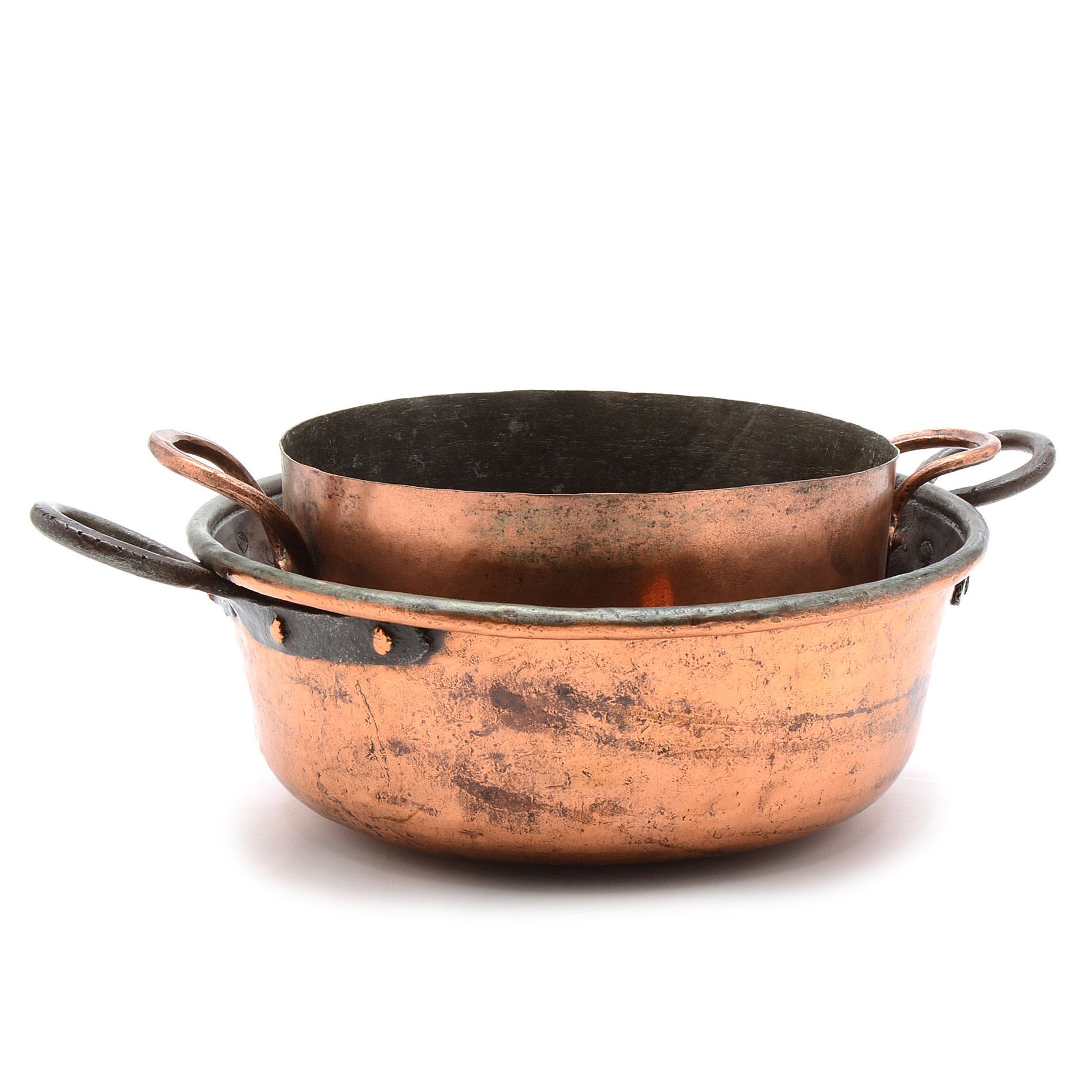 Vintage Copper Cooking Vessels