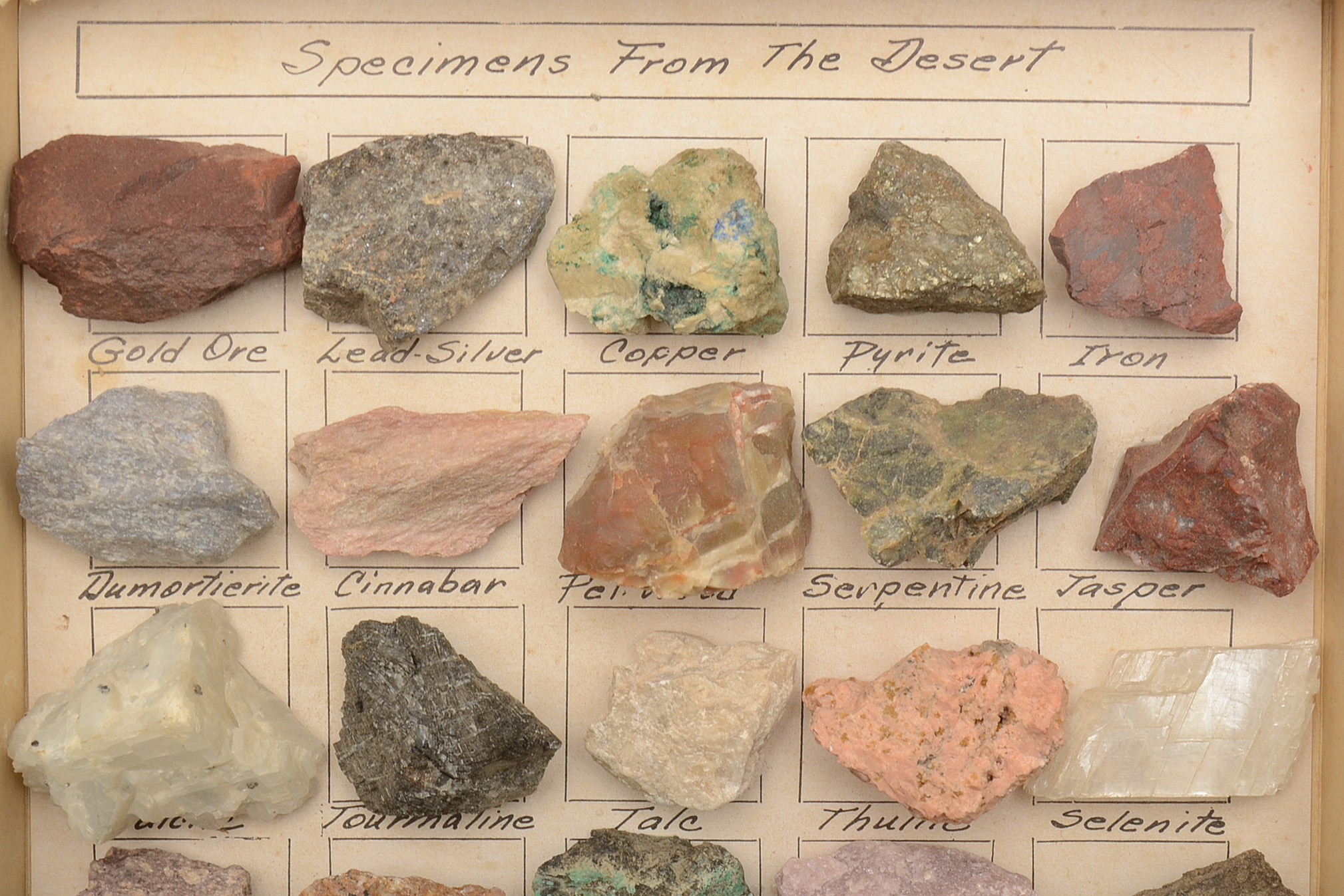 Mineral Specimens From the Desert