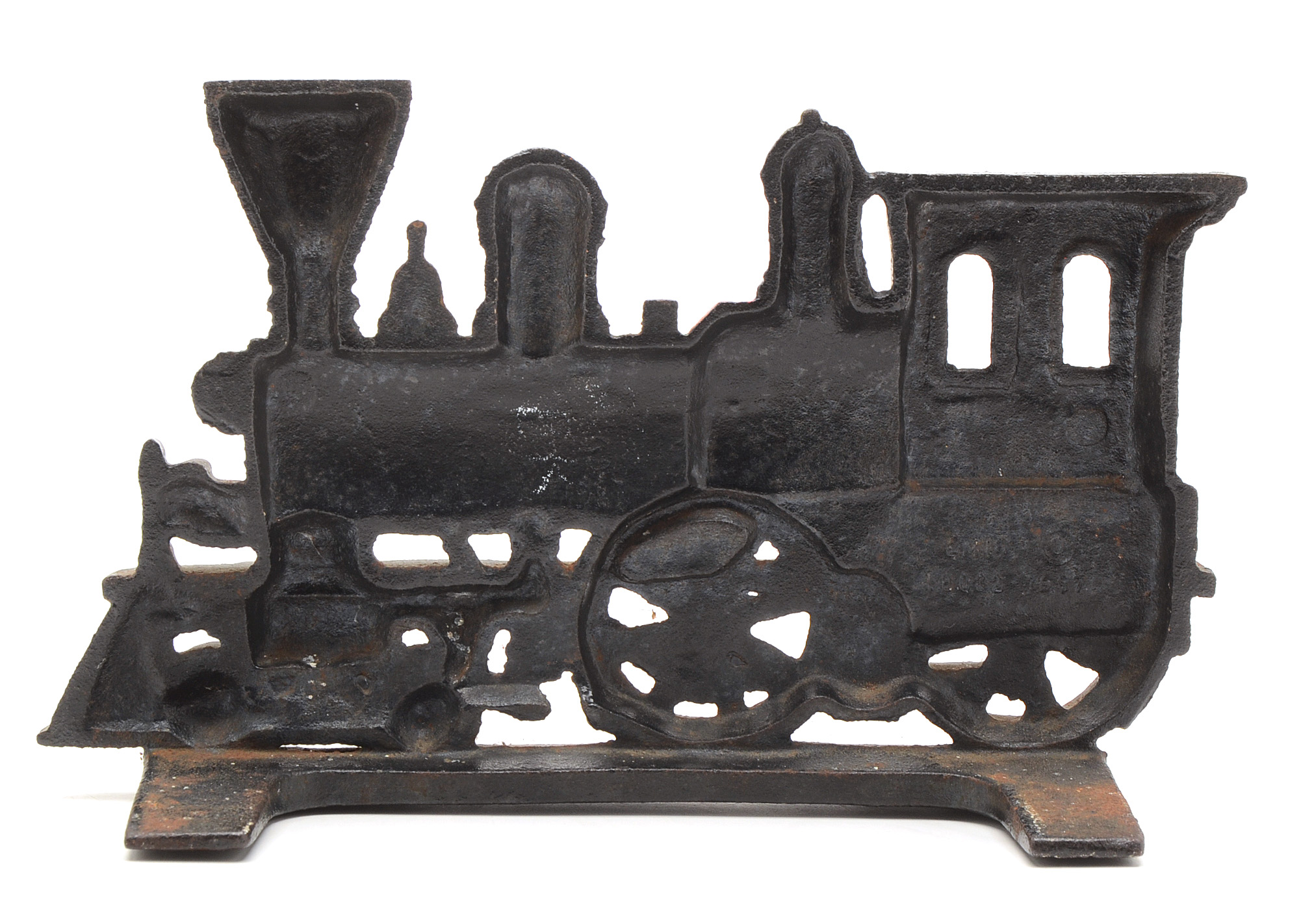 Painted Cast Iron Train Doorstop