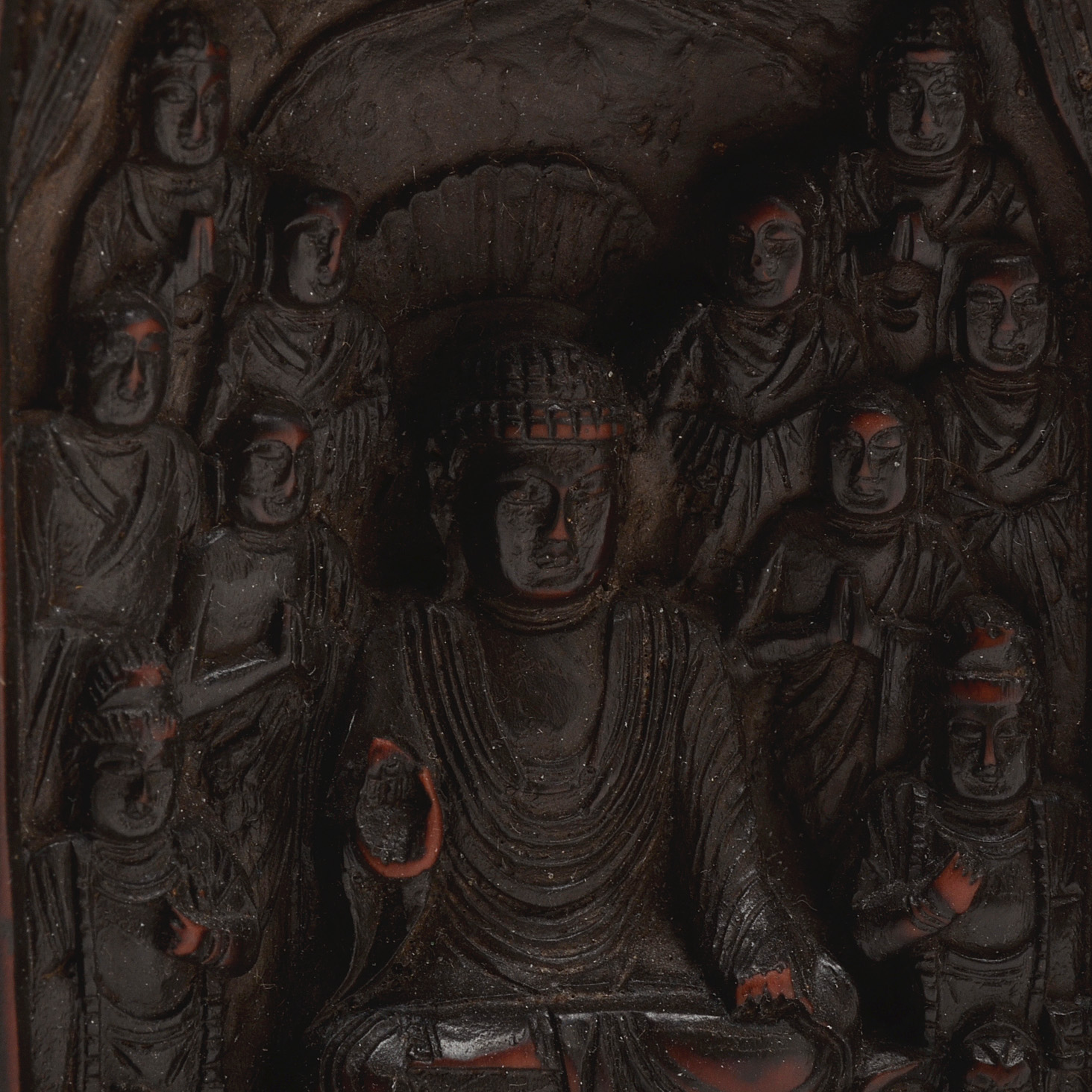 Chinese Carved Wood Buddhist Traveling Shrine