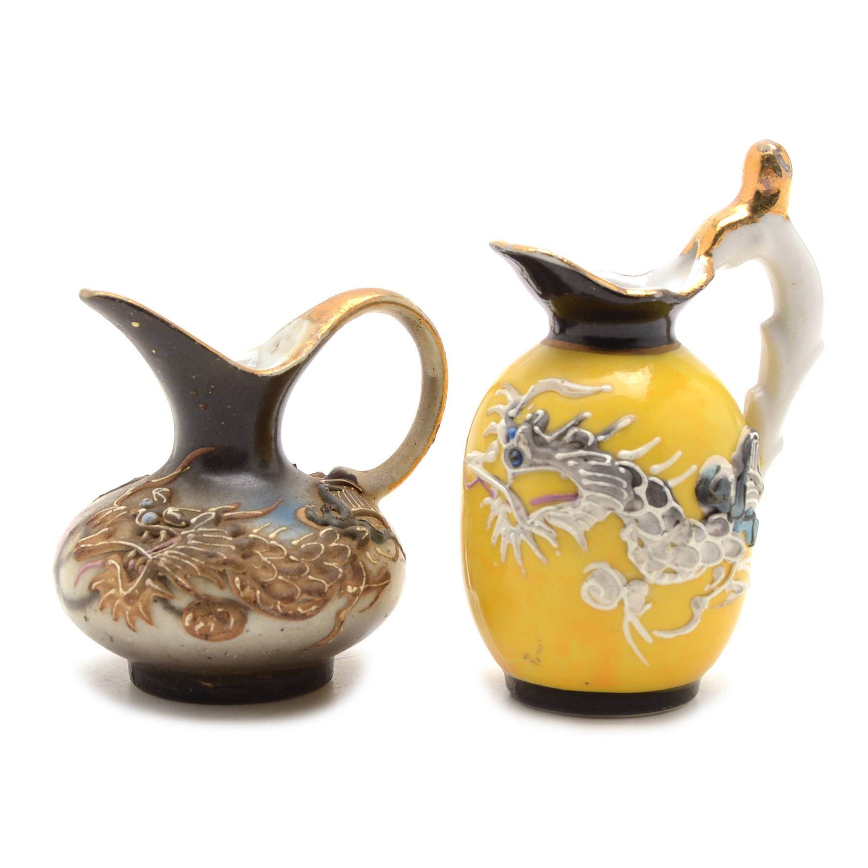 Two Miniature Japanese Porcelain Pitchers