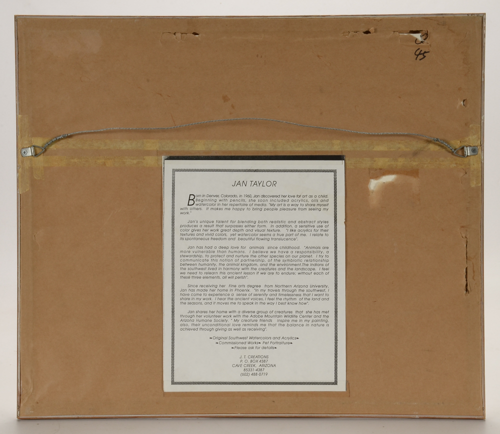 Jan Taylor Original Southwestern Watercolor Painting