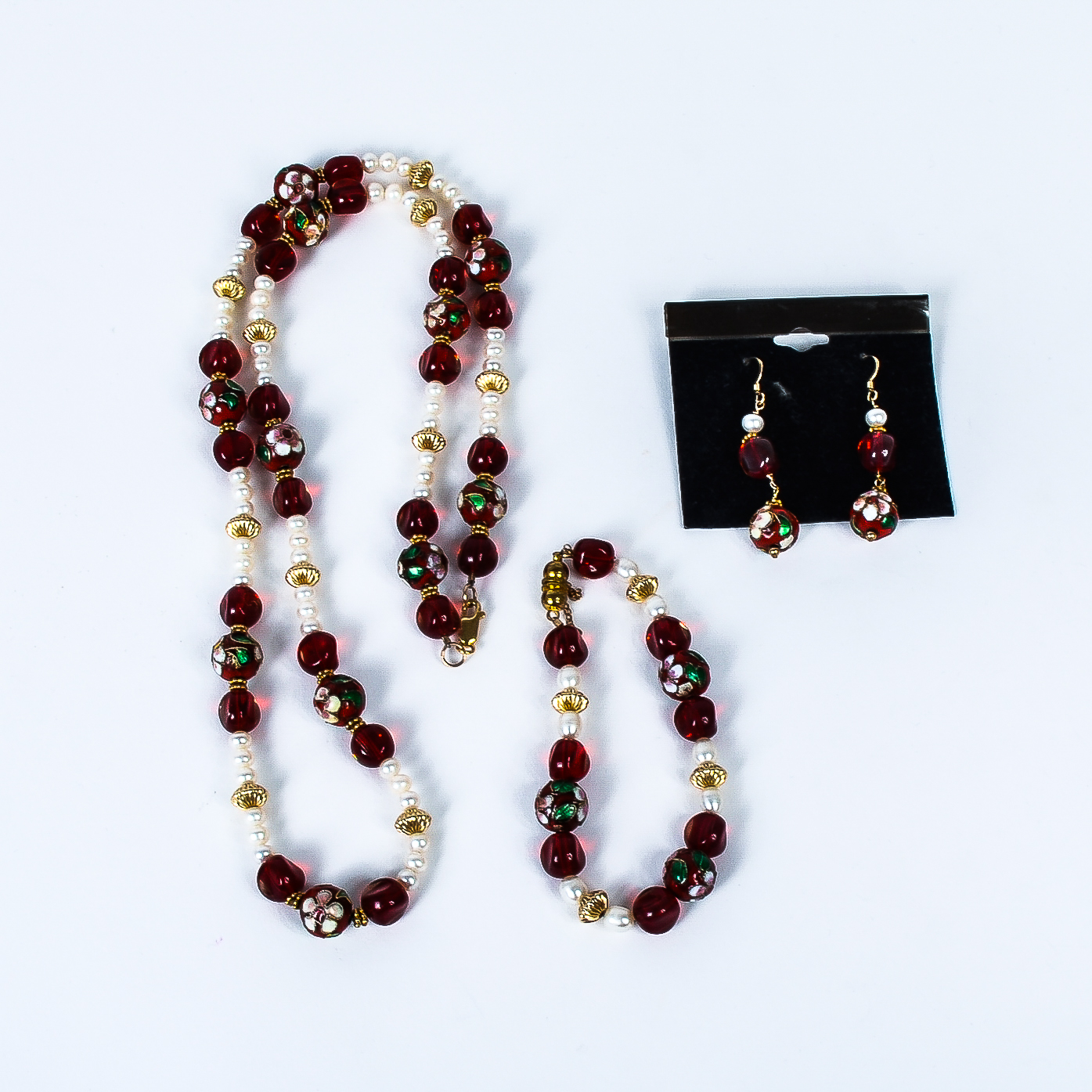 Cloisonné Beaded Parure