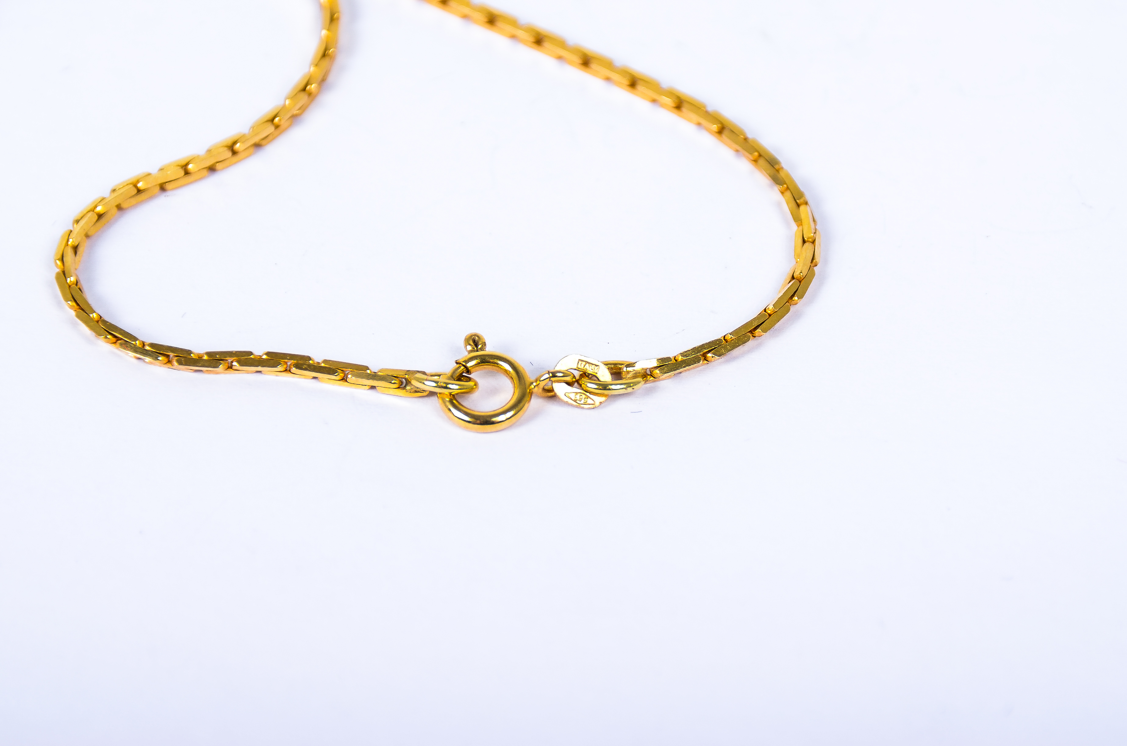 14K Yellow Gold Boston Link Chain