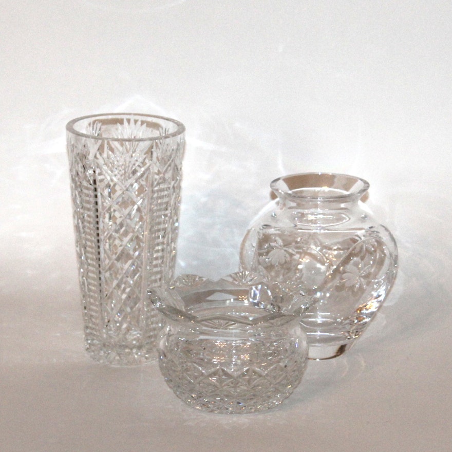 Crystal Vases Including Waterford