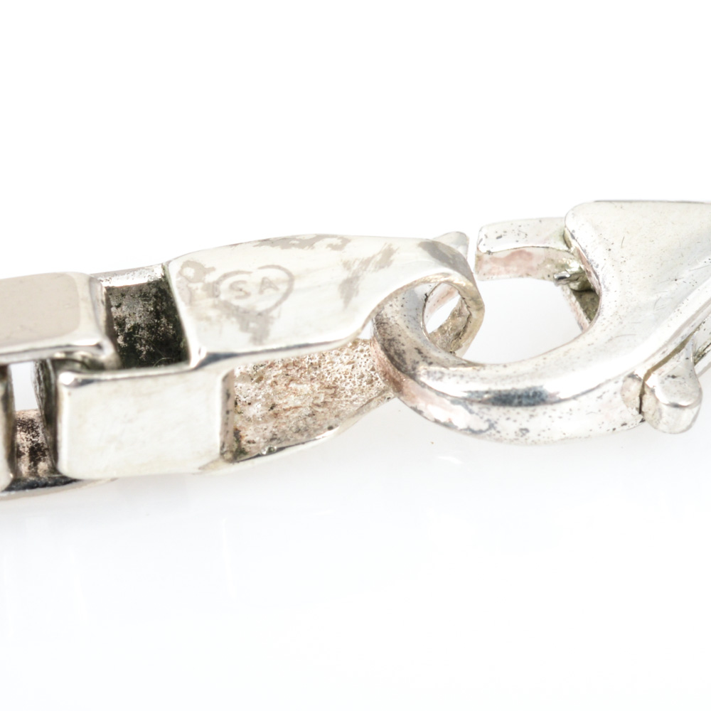 Sterling Silver Box Link Chain Bracelet