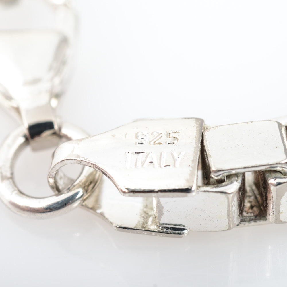 Sterling Silver Box Link Chain Bracelet