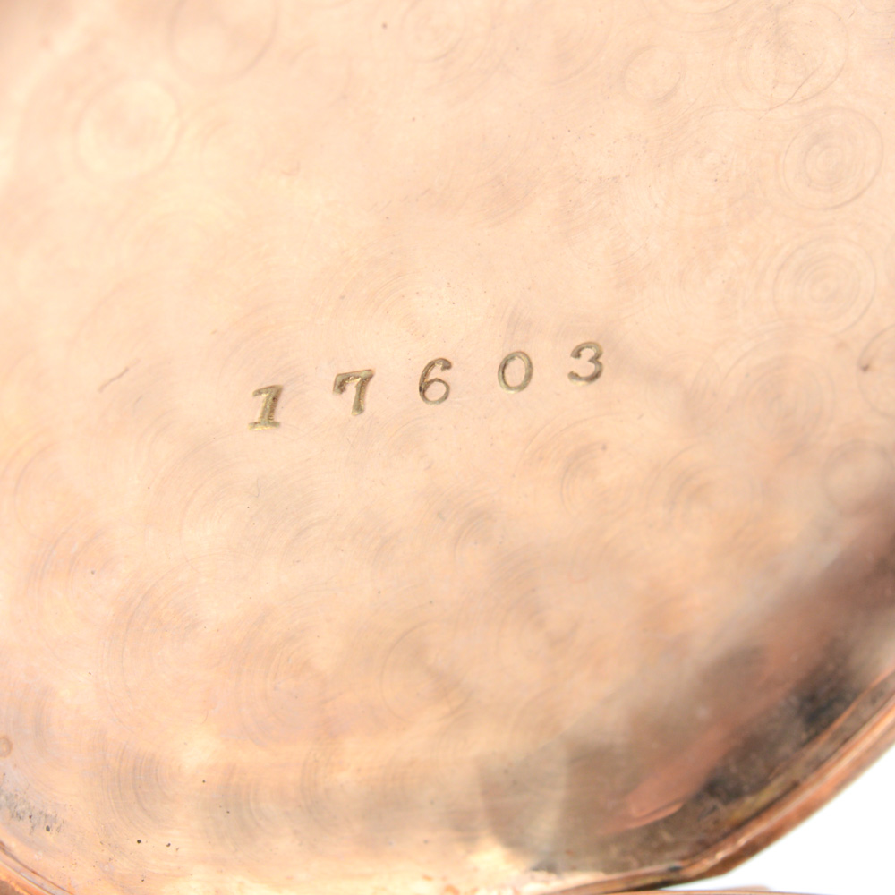 Antique Circa 1888 14K Yellow Gold Hampden Pocket Watch