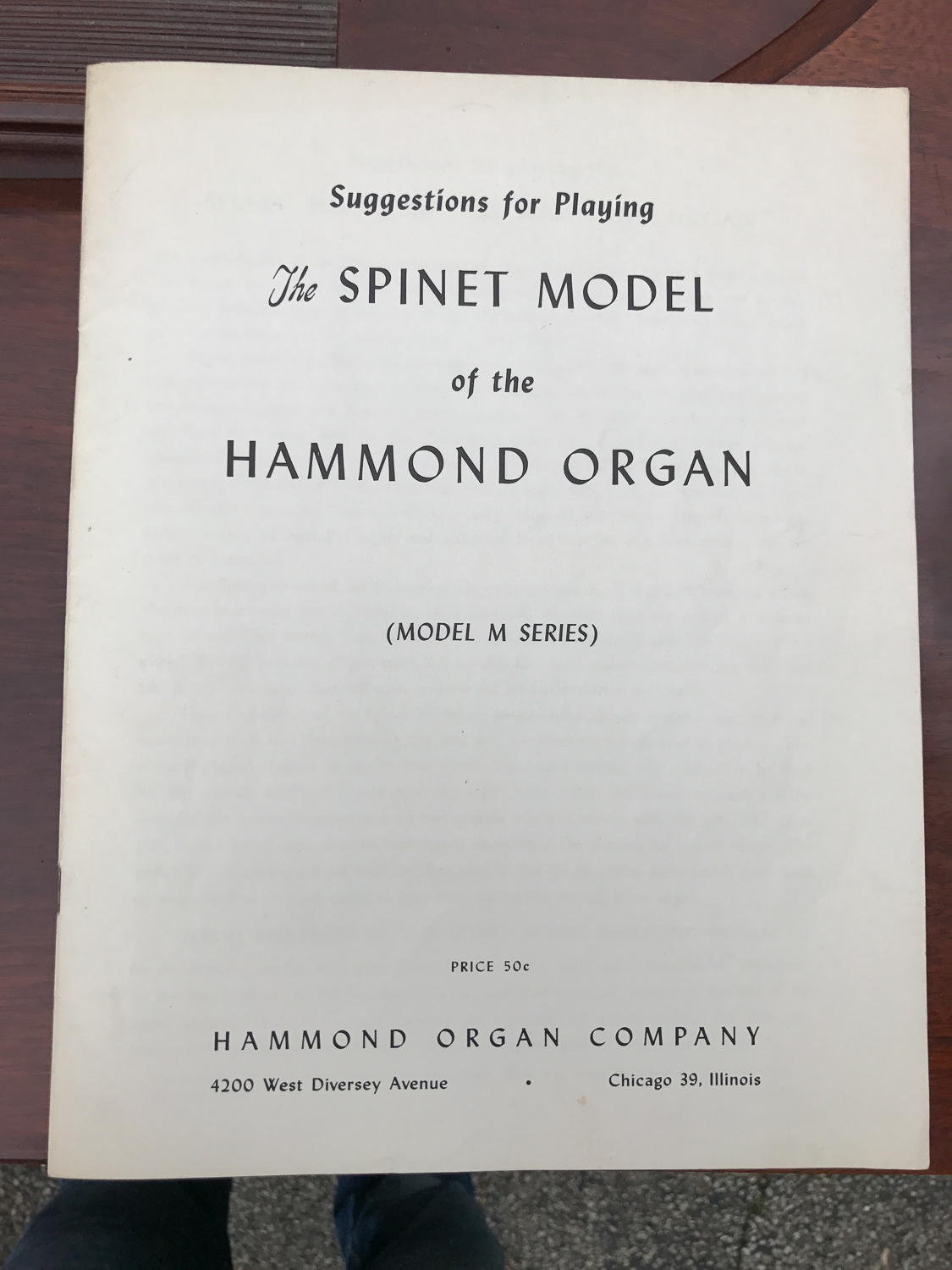 1950s Hammond M3 Electric Spinet Organ