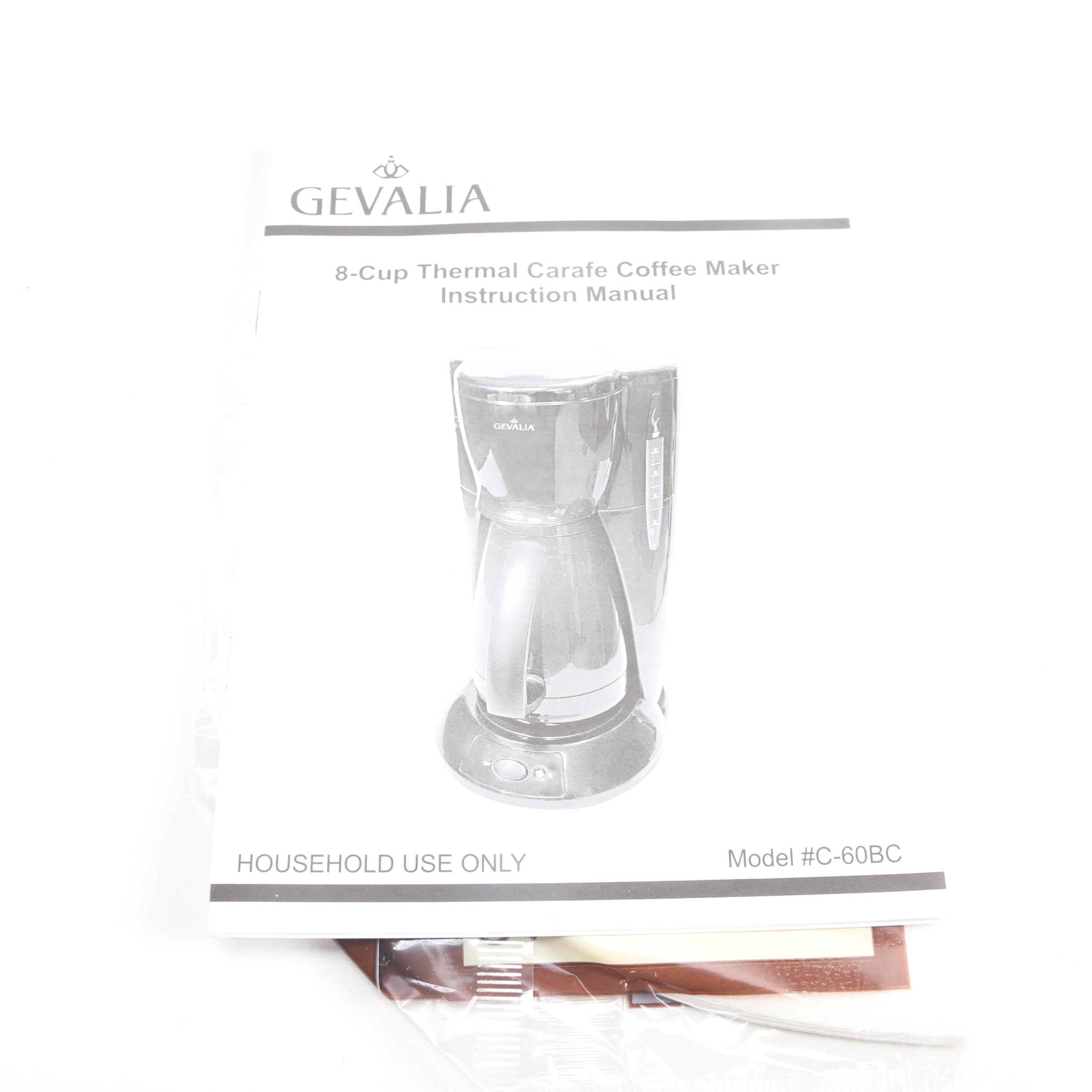 Gevalia 8-Cup Thermal Carafe Coffee Maker