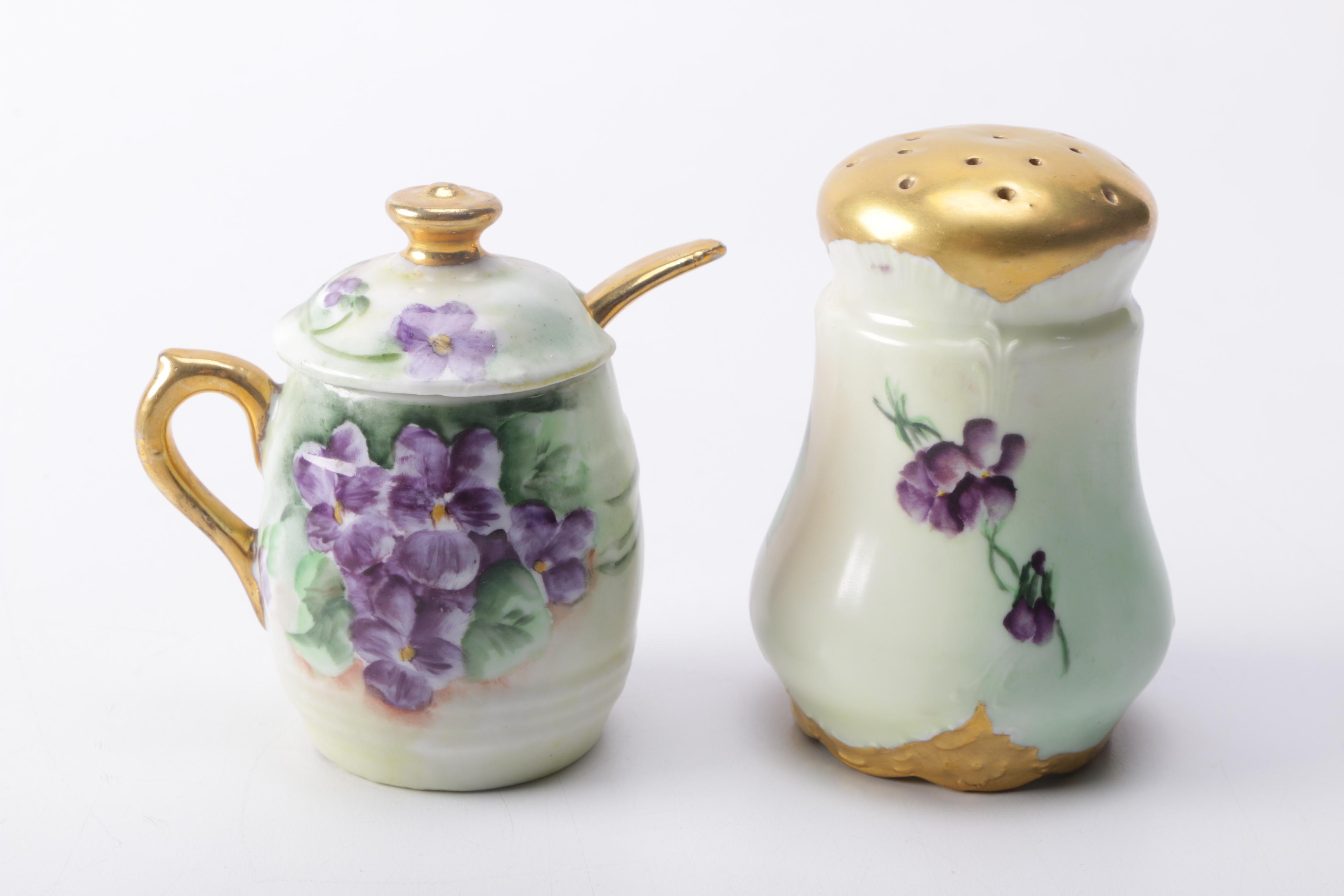 Hand-painted Tea Set and Tray