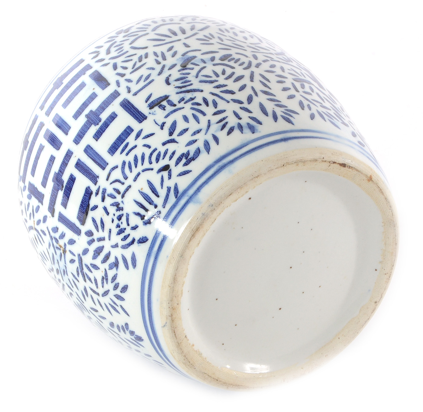 Chinese Hand-Painted Double Happiness Covered Jar