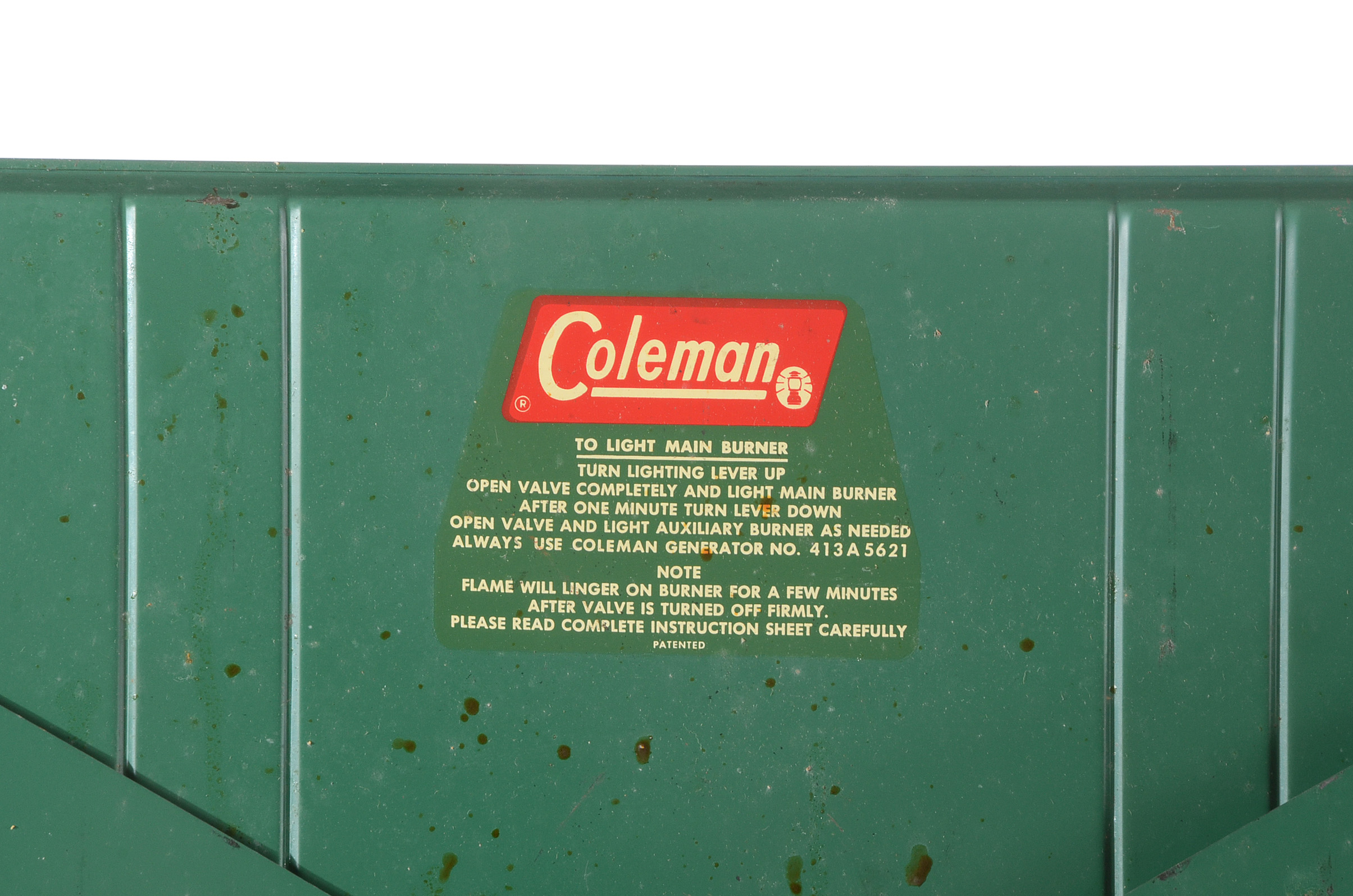 Vintage 1970's Coleman Three Burner Gas Camp Stove