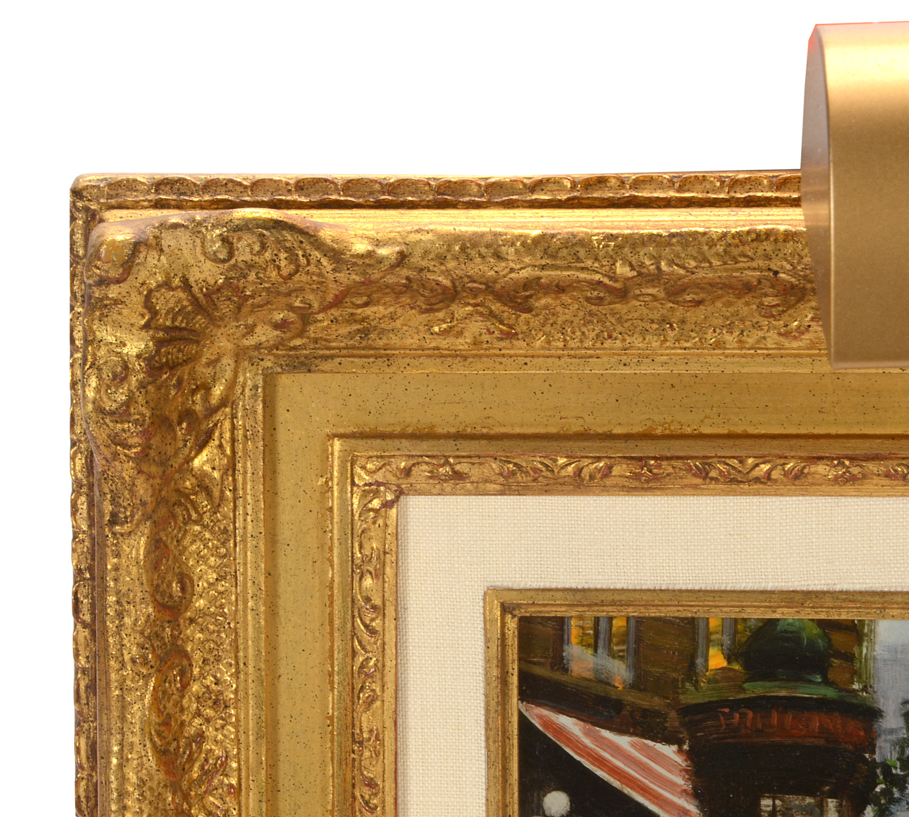 Francisco Tammaro Original Oil on Panel "Outdoor Cafe"