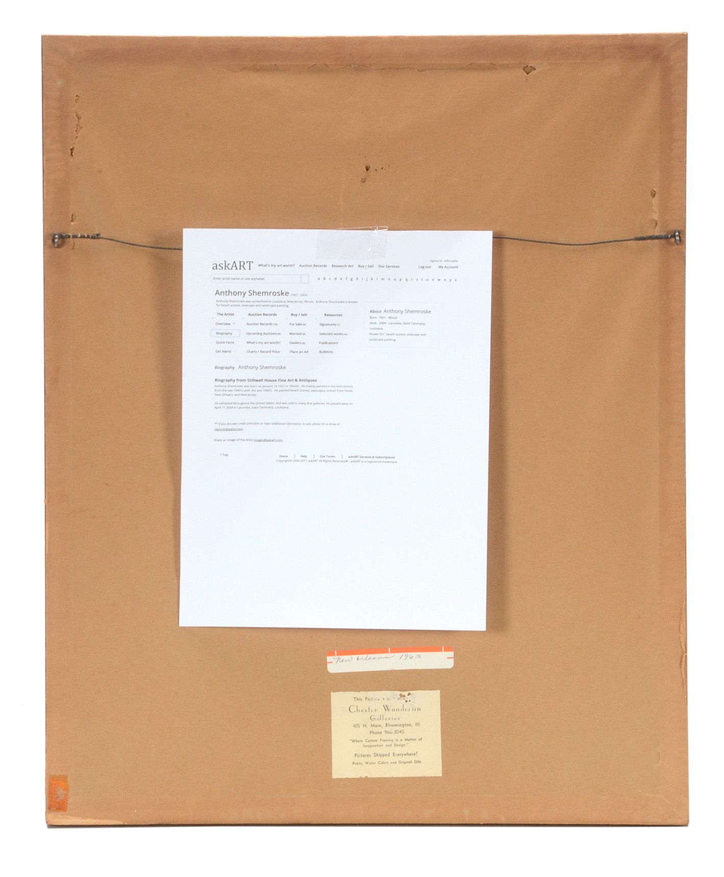 Hand-Colored Lithograph after Anthony Shemroske