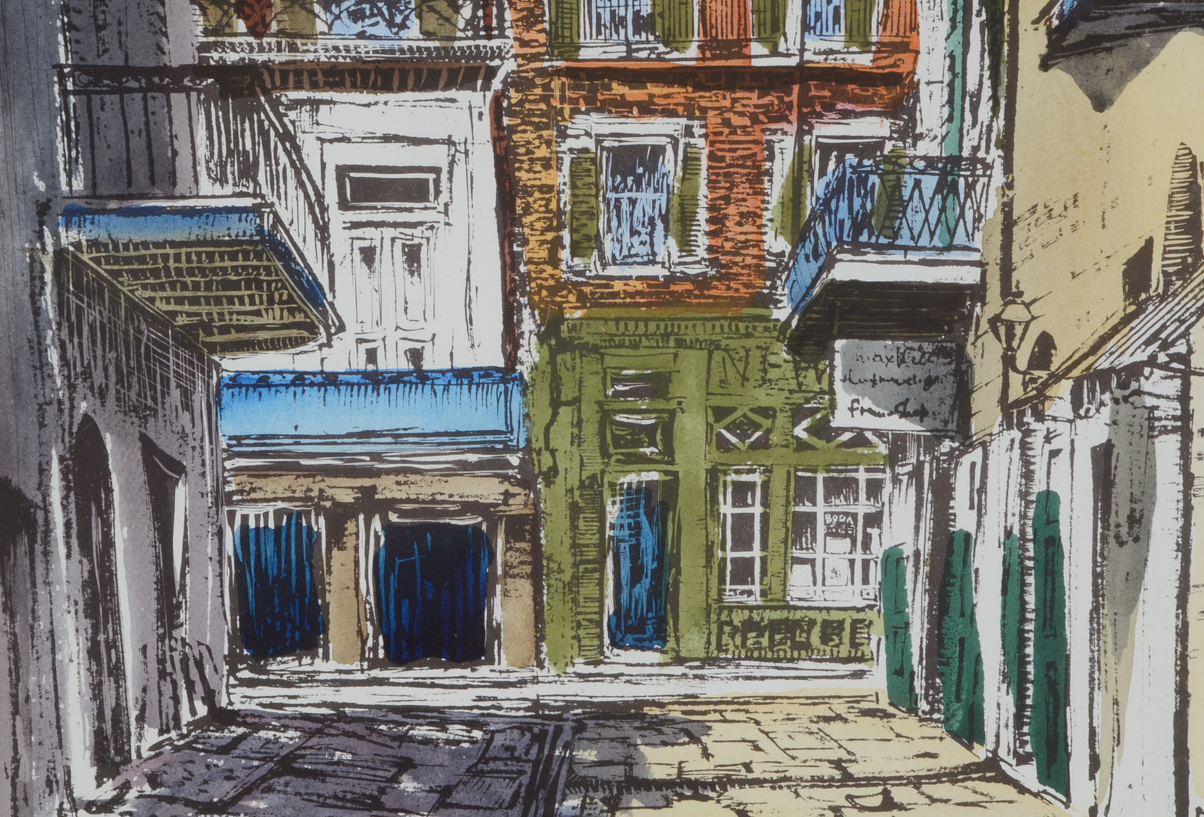 Hand-Colored Lithograph after Anthony Shemroske