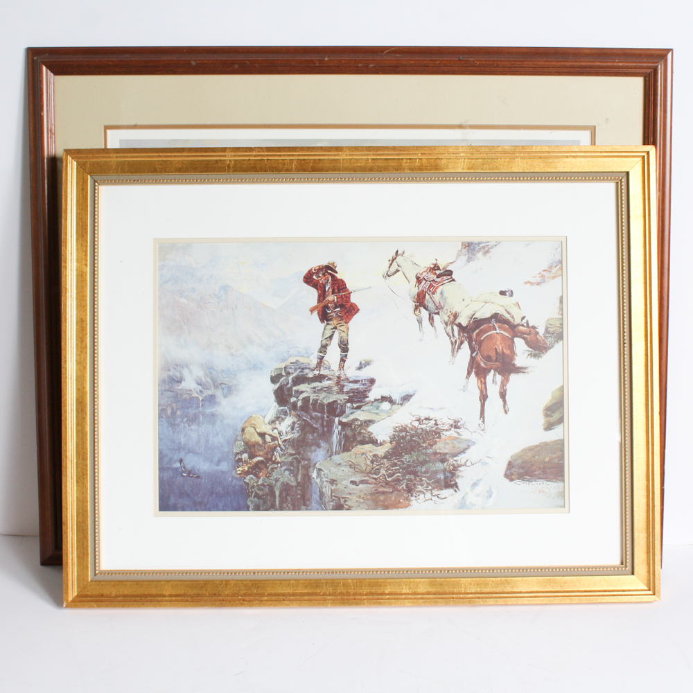 Pair of Nature Themed Offset Lithographs