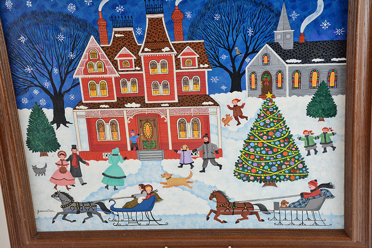 Framed Original Acrylic on Canvas  By Joanne Case