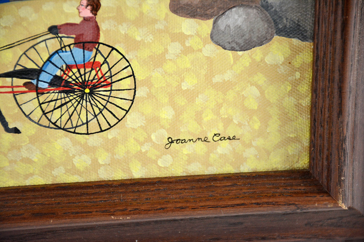 Framed Original Folk Art Painting By Joanne Case