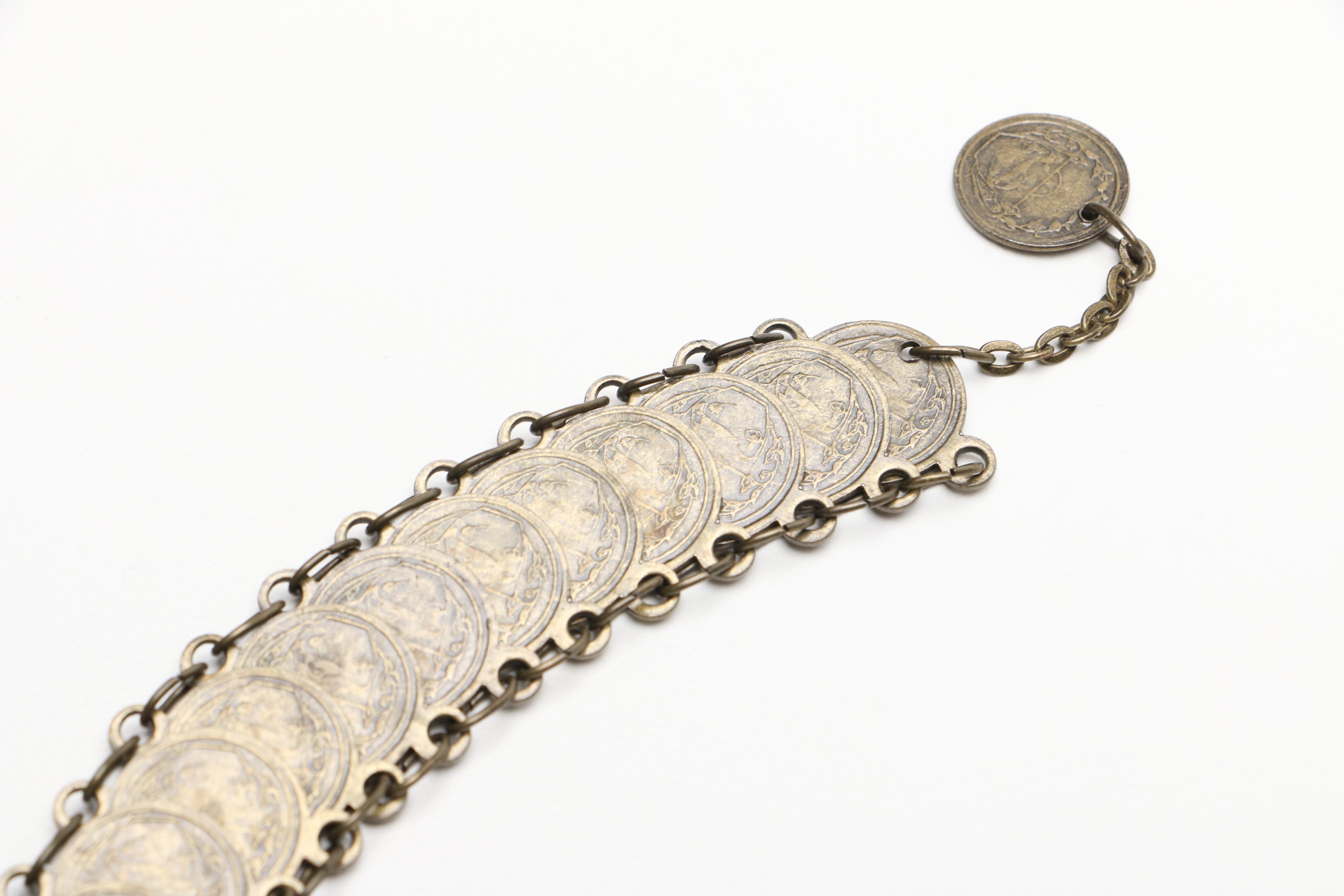 Coin Necklace and Bracelets