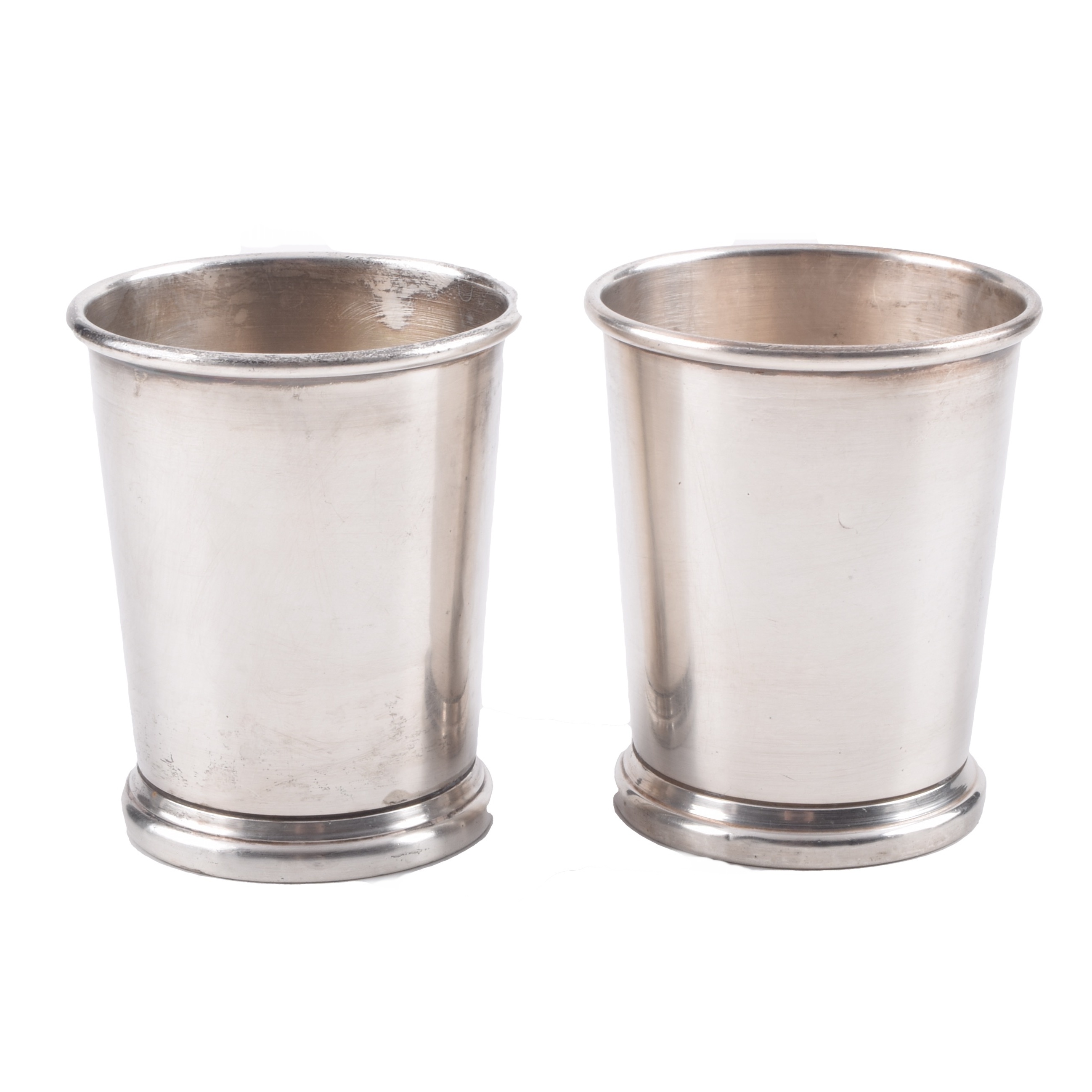 Pair of Vintage Frank Herschede Sterling Silver Mint Julep Cups
