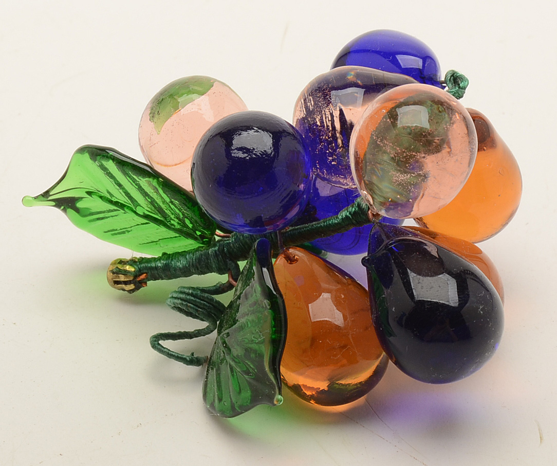 Mercury Glass Master Salt and Cobalt Blue Glass Hyacinth Vase