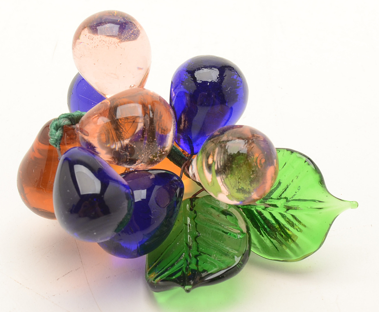 Mercury Glass Master Salt and Cobalt Blue Glass Hyacinth Vase