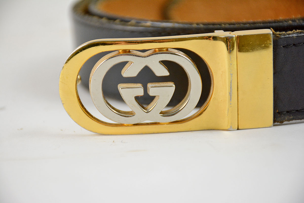 Vintage Gucci Leather Belt