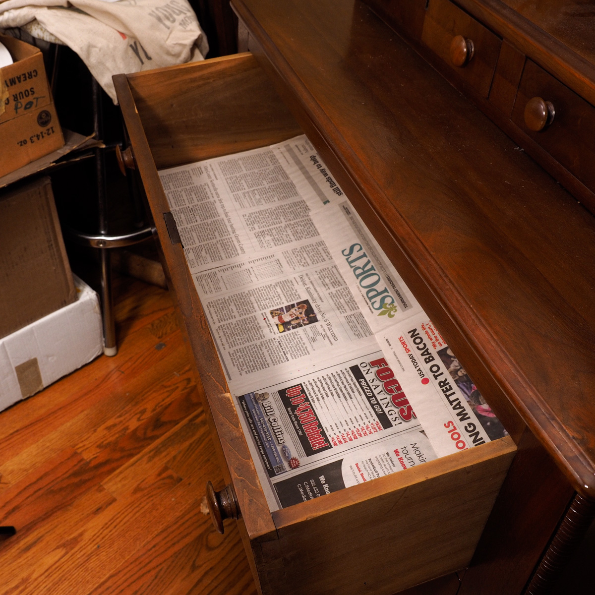 Antique Victorian Inspired Dresser With Mirror