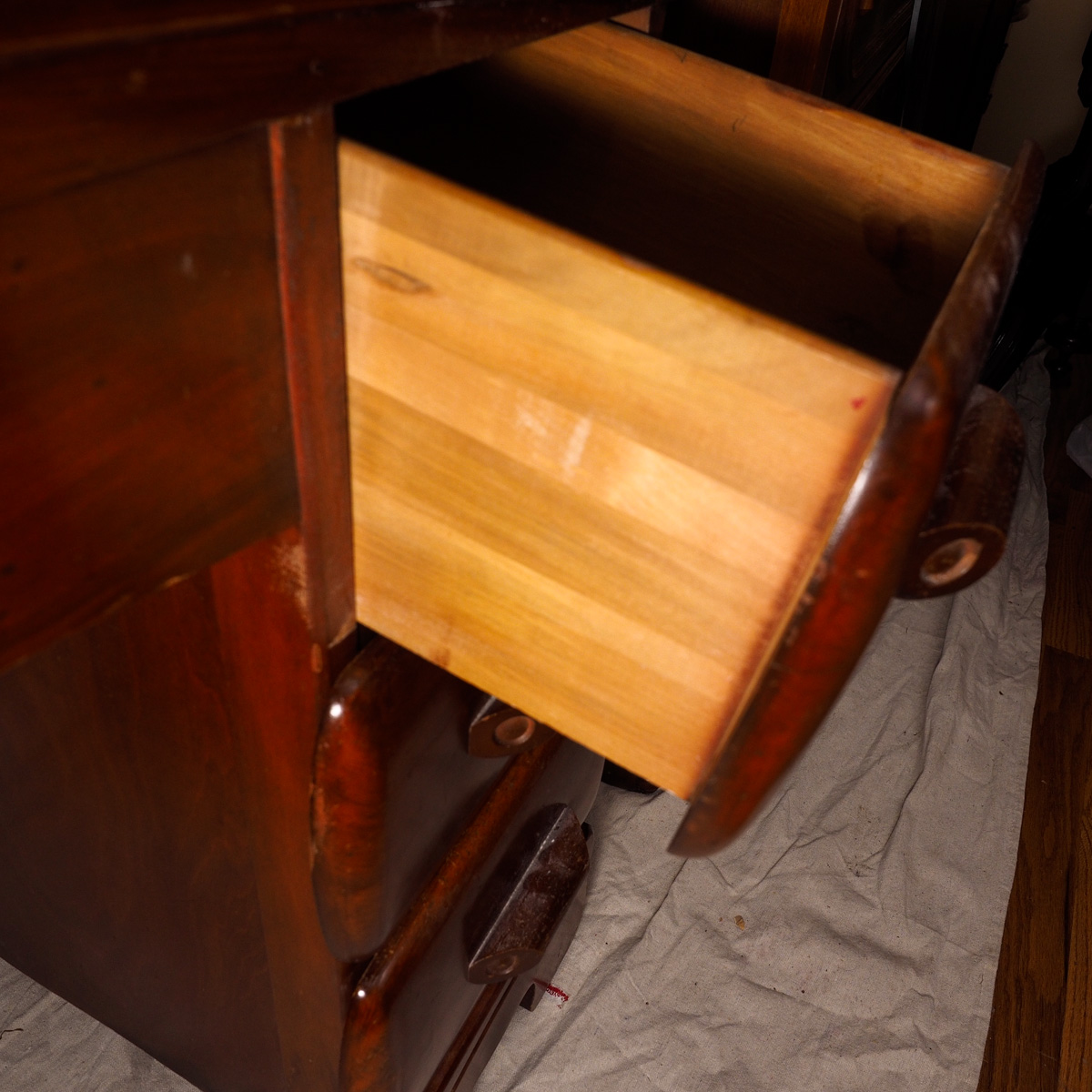 Early 20th Century Vanity With Mirror