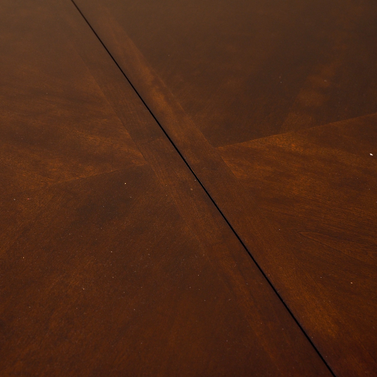 Vintage Duncan Phyfe Style Double Pedestal Dining Table With Leaf Inserts