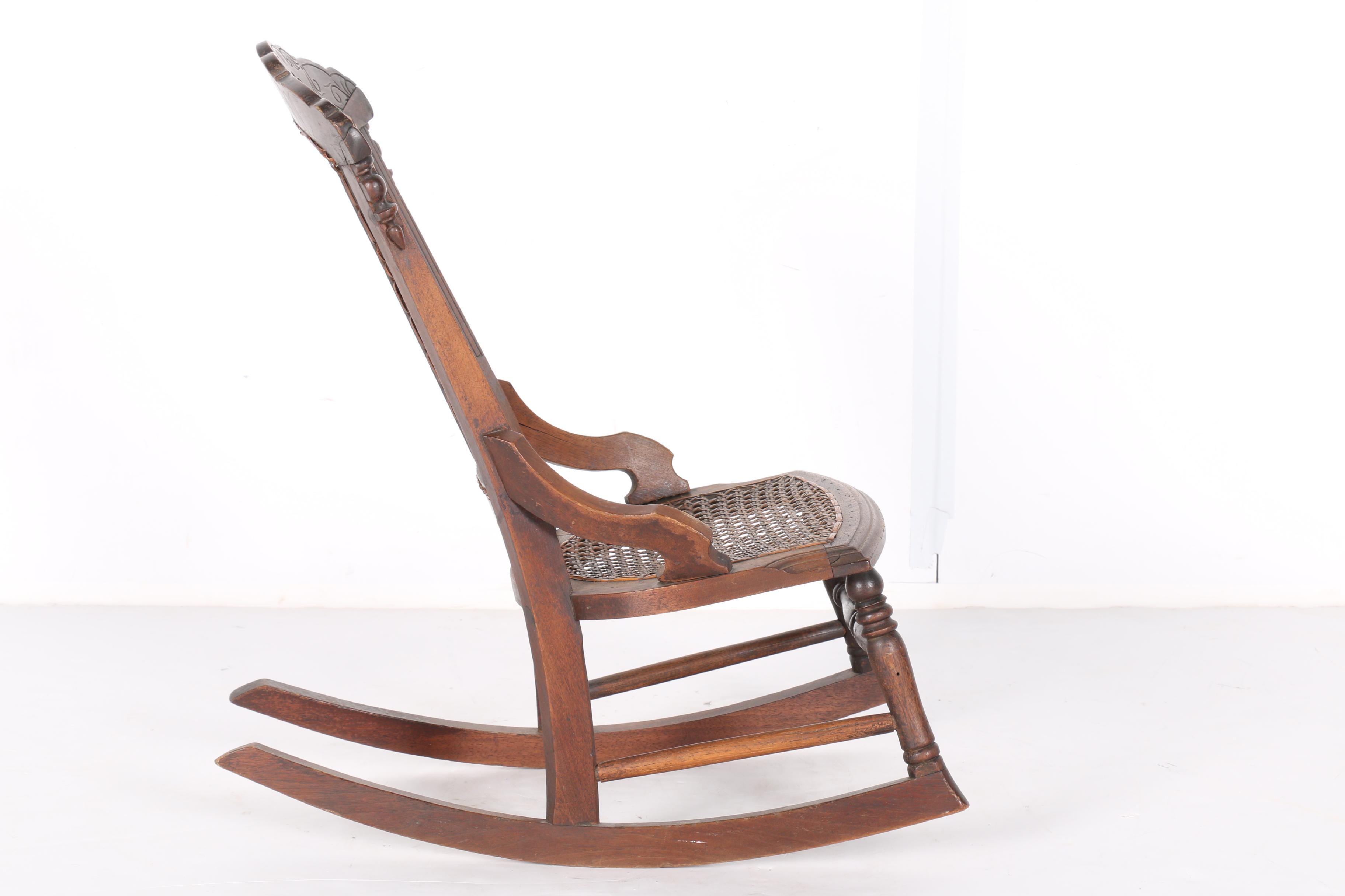 Antique Eastlake Children's Rocking Chair