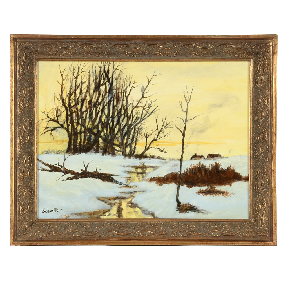 Robert Schoellkopf Original Acrylic Painting on Canvas