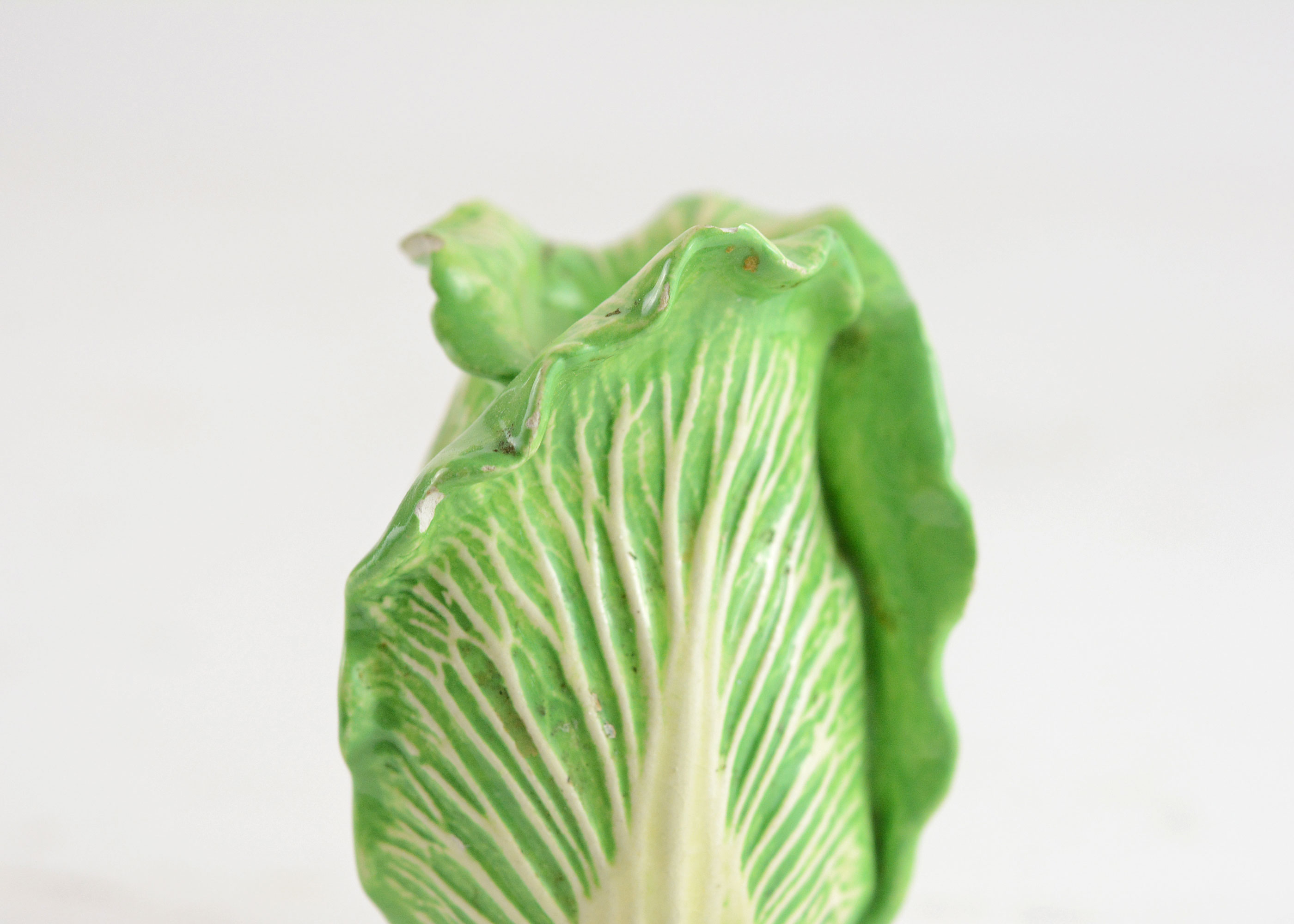 Signed Lettuce Candleholder by Dodie Thayer