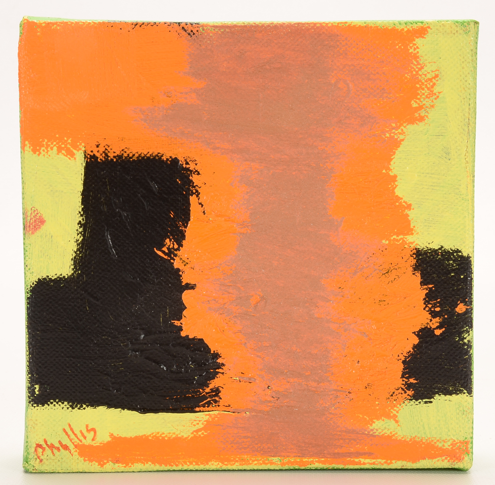 Five Phllis Rinaldi Original Acrylic Abstract Paintings on Canvas