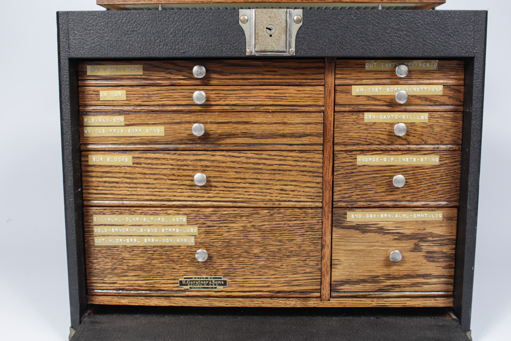 Vintage H. Gerstner & Sons Student Dental Cabinet