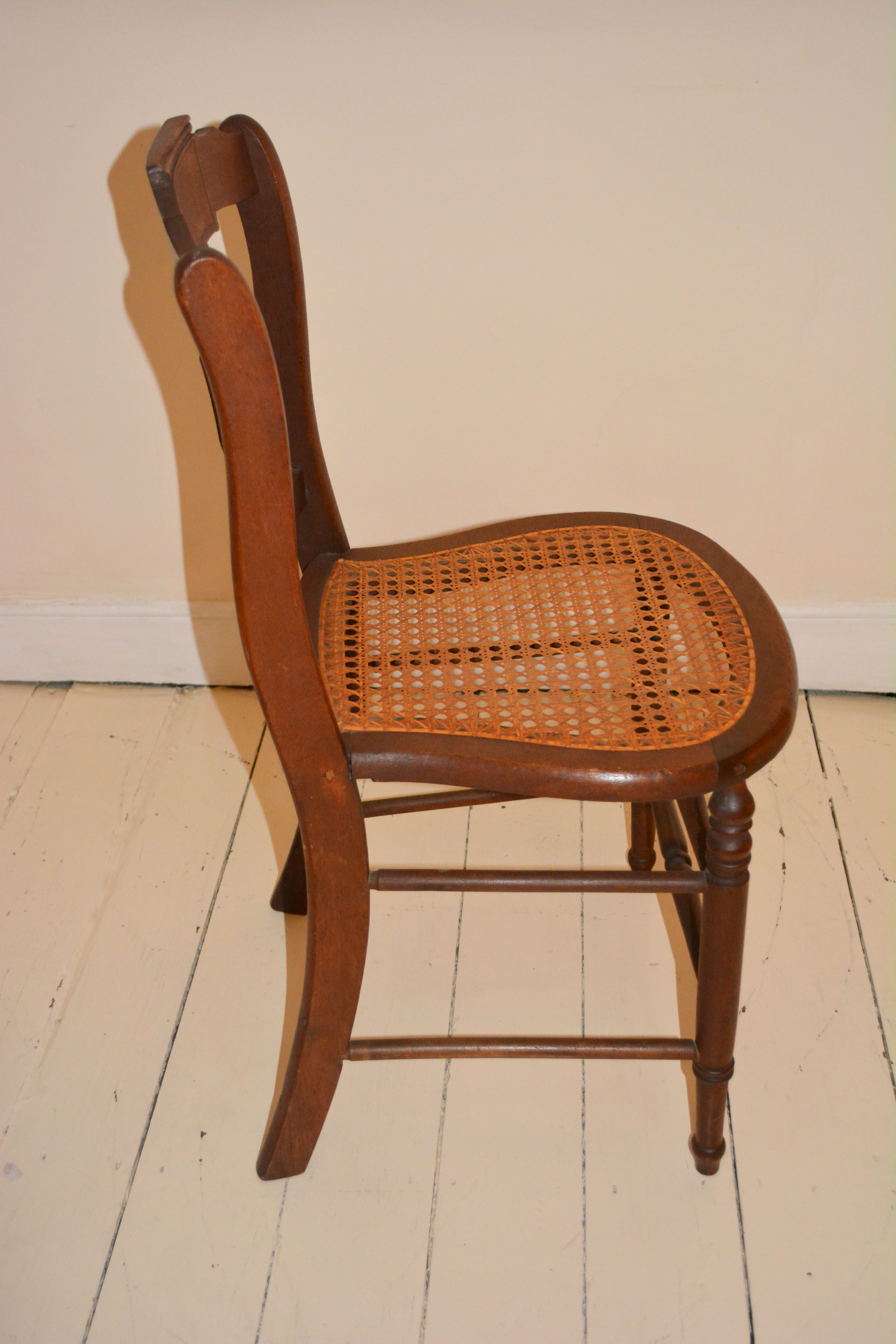 Late 19th Century Victorian Caned Side Chair
