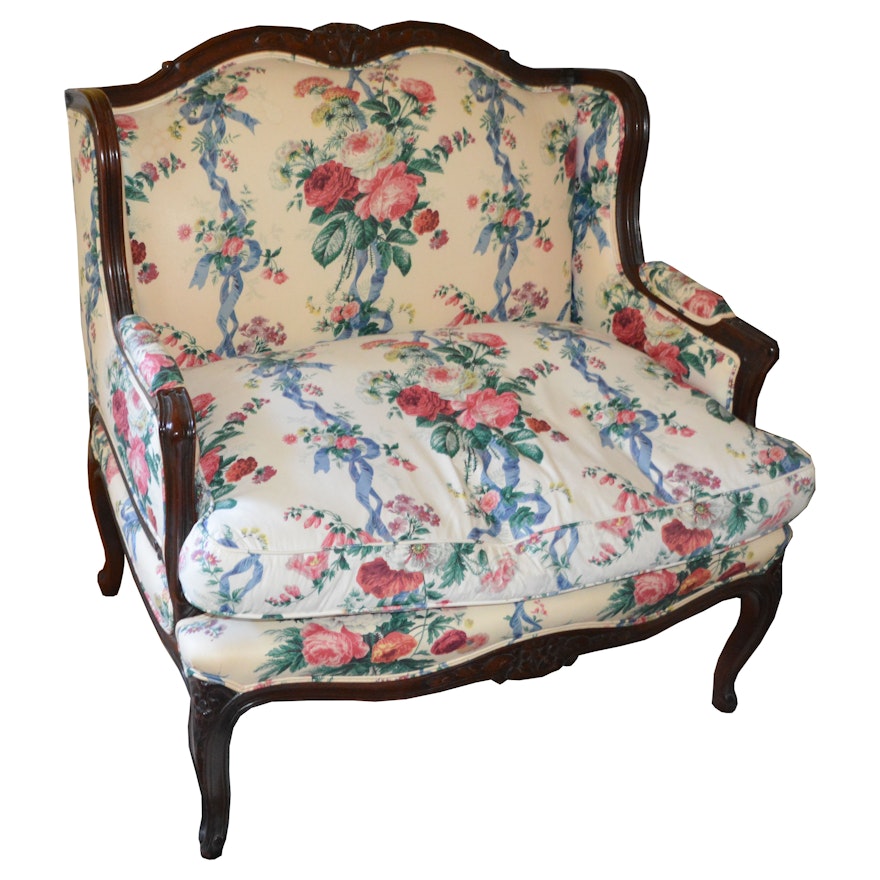 Provincial Louis XV Style Chair and a Half