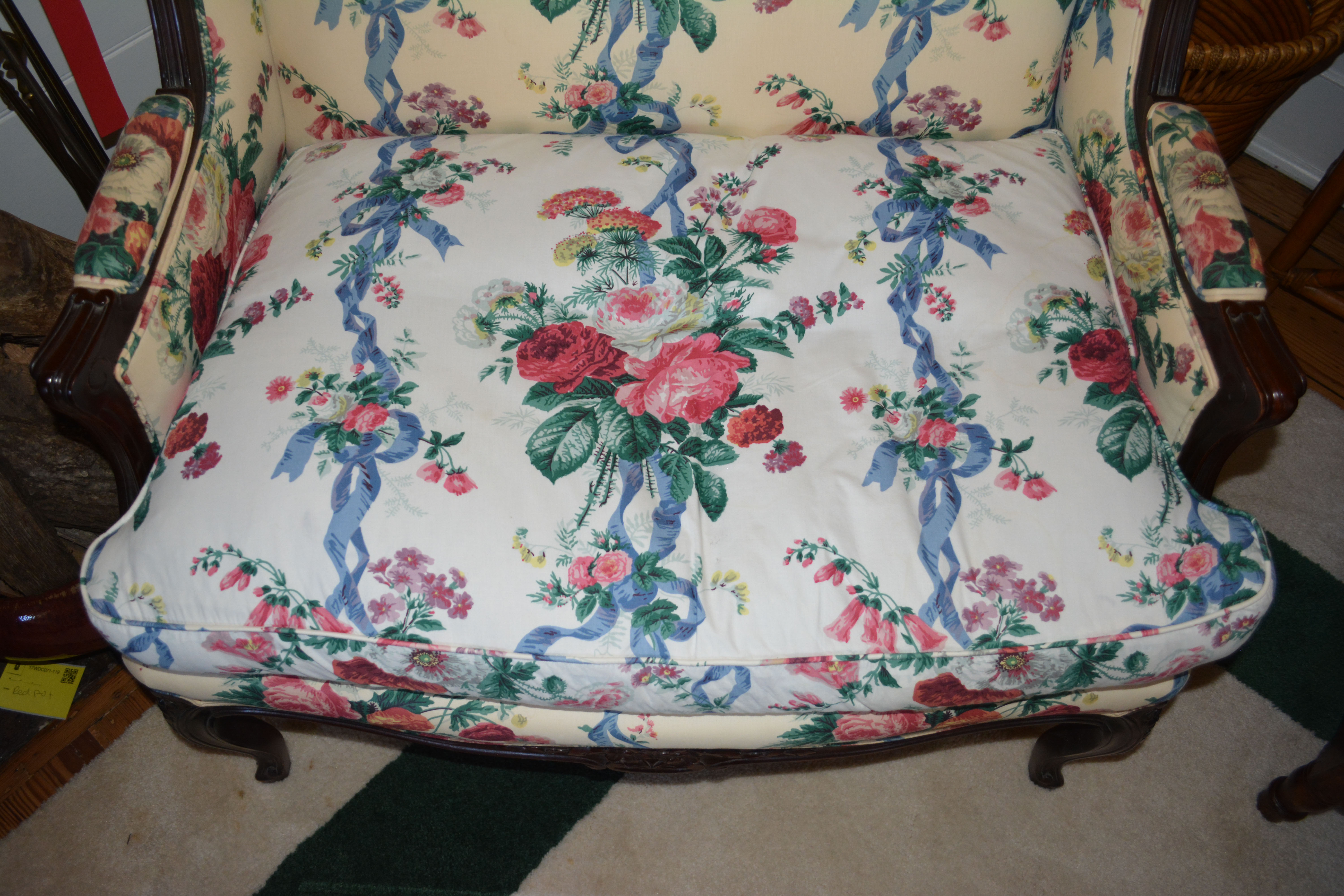 Provincial Louis XV Style Chair and a Half