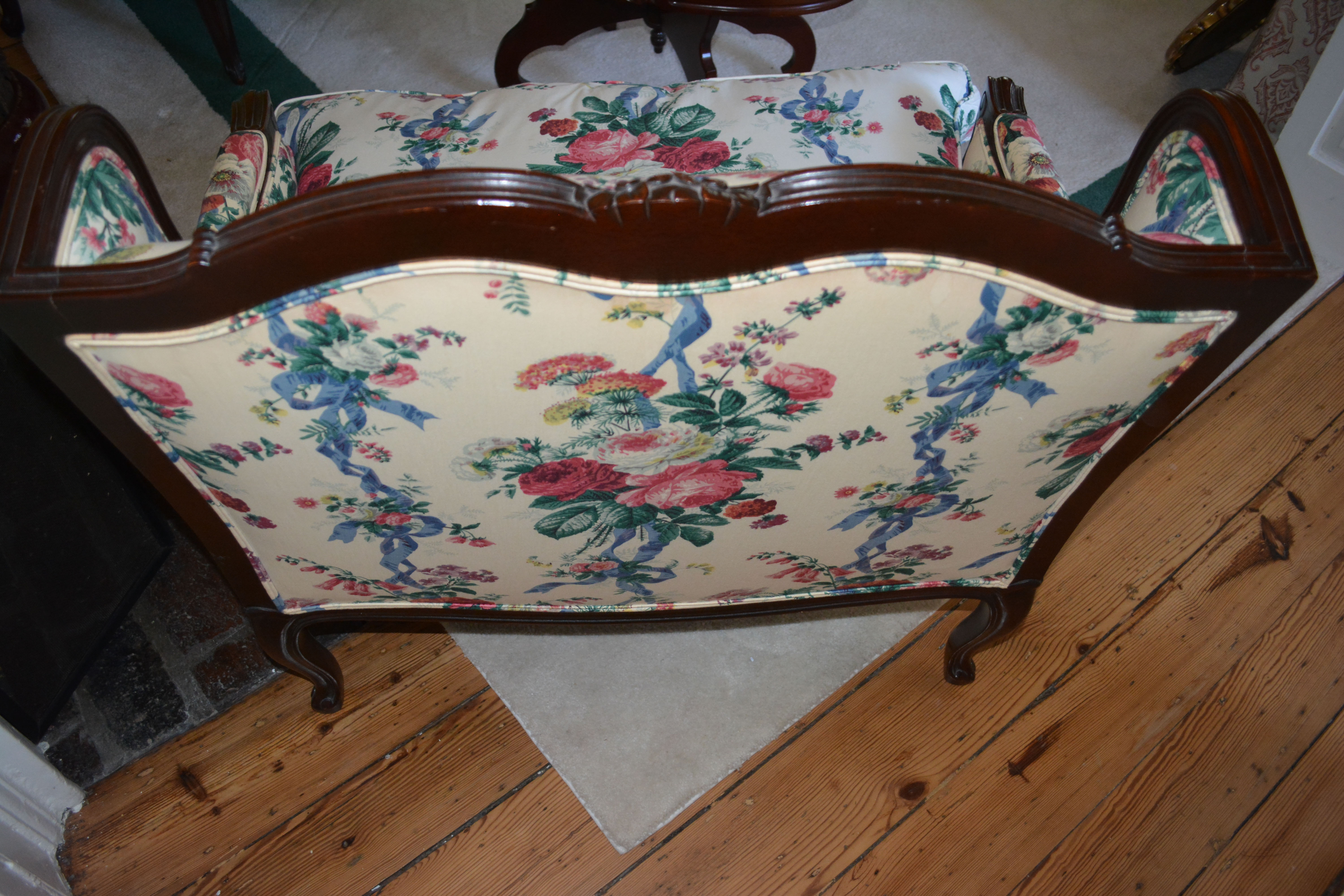 Provincial Louis XV Style Chair and a Half
